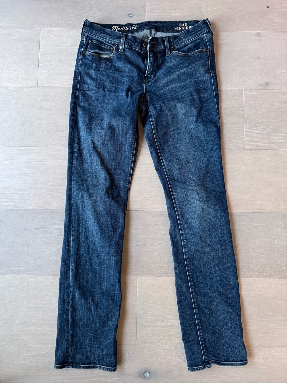 Madewell Rail Straight Dark Jeans 28 X 32